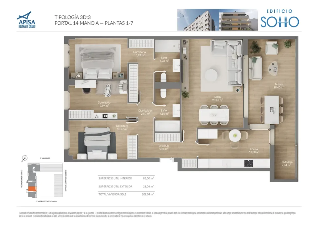 SOHO LEZKAIRU VIVIENDA 3Dt3-PLANTAS-1-7